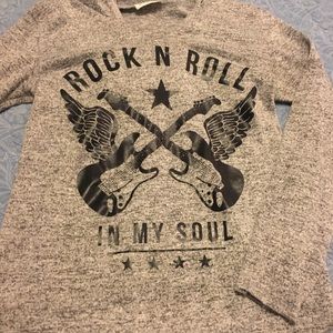 3/4 sleeve Rock & Roll Top